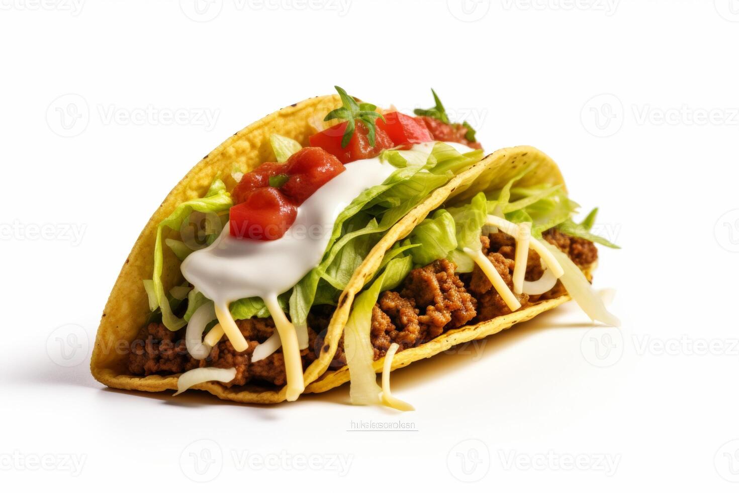 AI generated taco food closeup photo