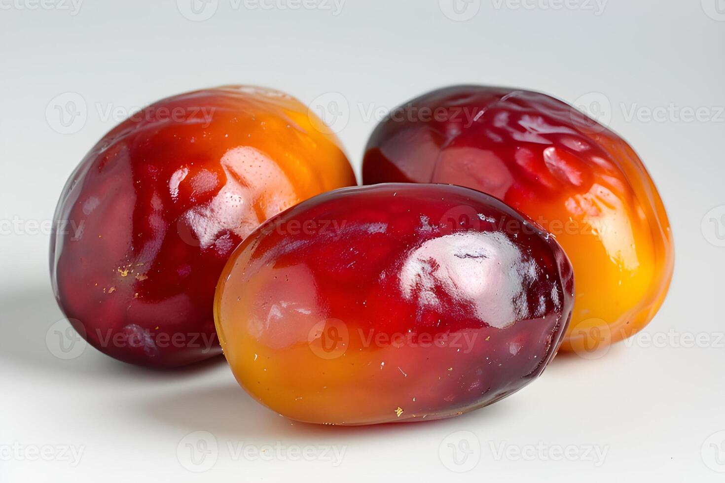 AI generated Dates isolated on white background photo