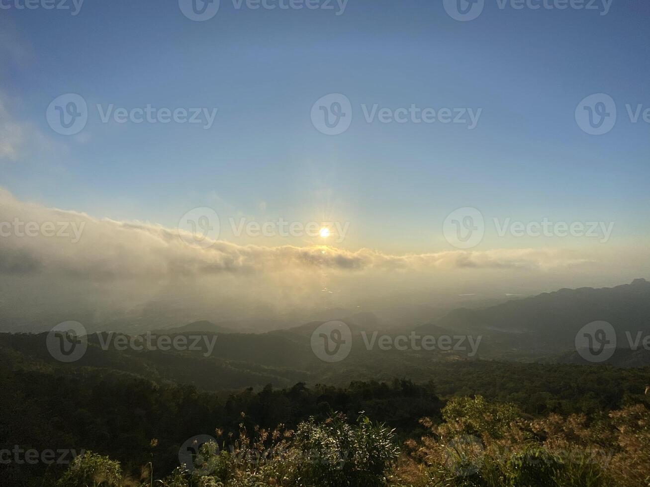 Mountain Sunrise Sky Landscape photo