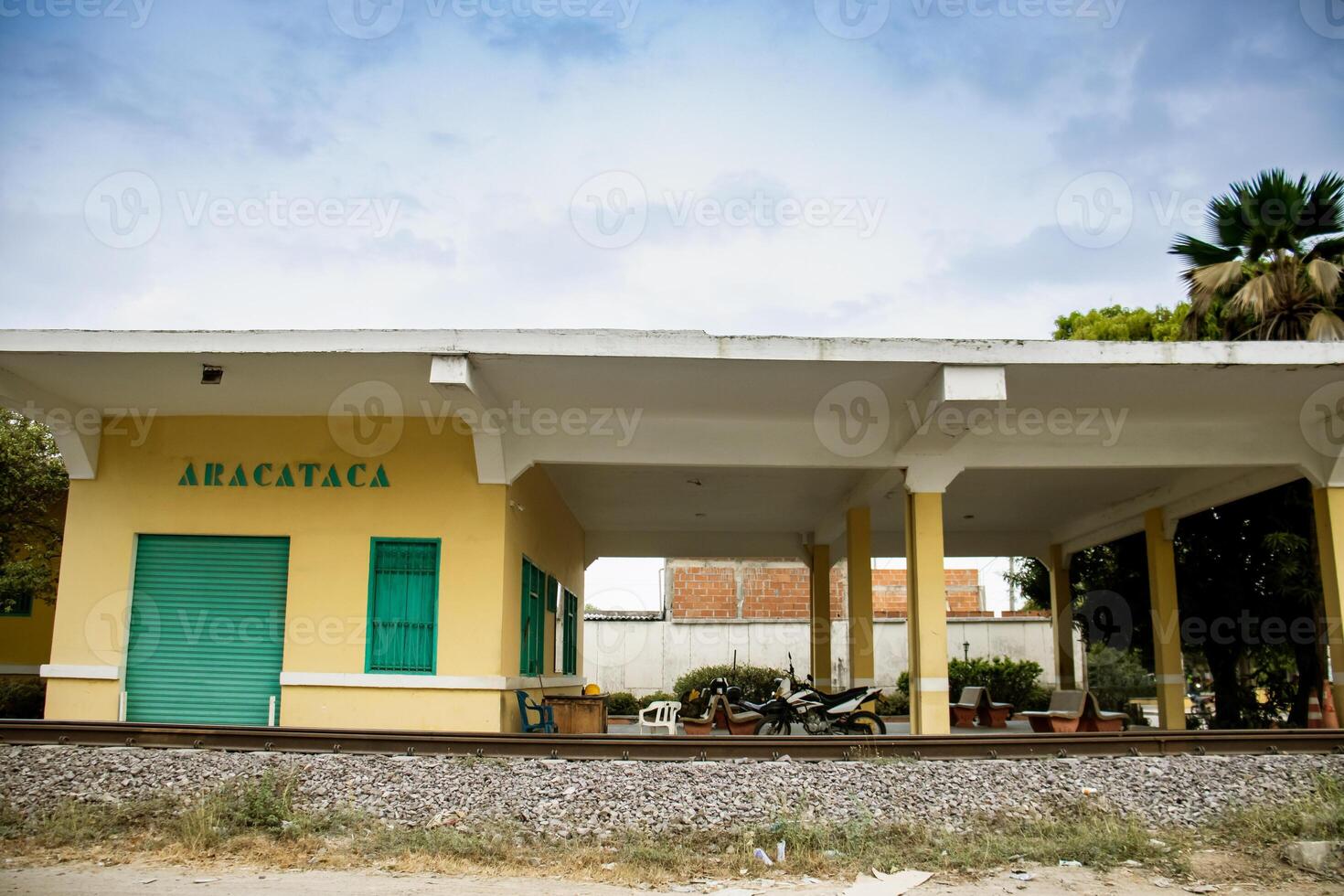 The famous Aracataca train station, one of the literary settings of Gabriel Garcia Marquez in his Nobel laureate book One Hundred Years of Solitude photo