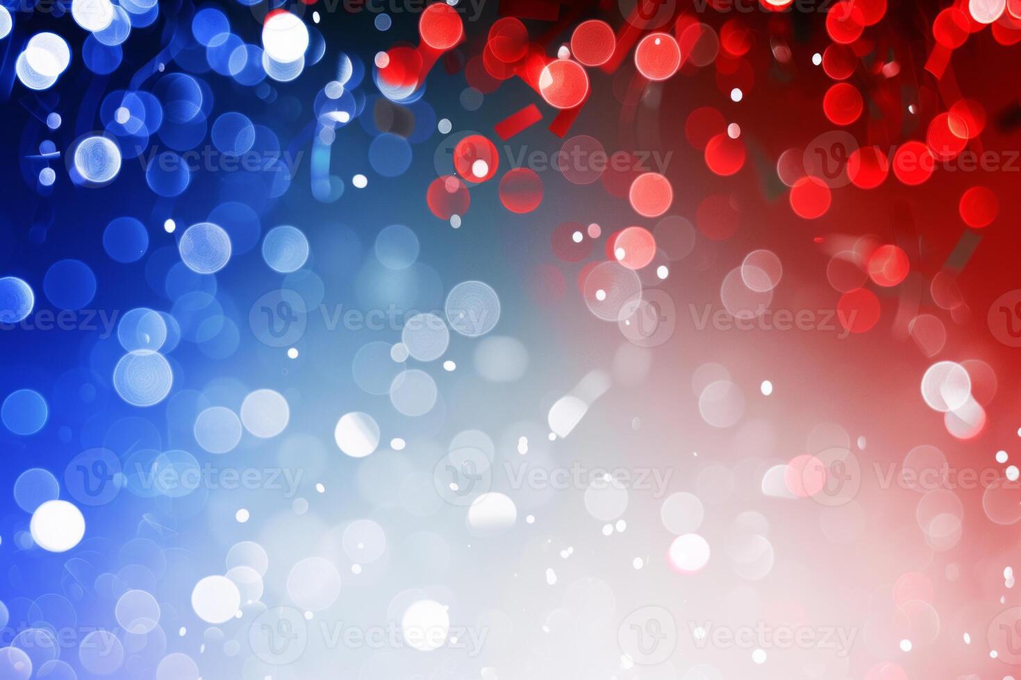 AI generated A Captivating Abstract Red, White, and Blue Sparkle Explosion Background, Perfect for Celebrations, Voting, July Fireworks, Memorials, Labour Day, and Elections photo