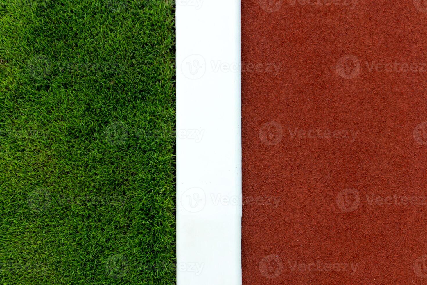 The grass and treadmill in the stadium. photo