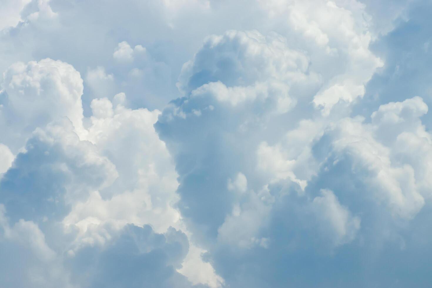 White cloud on the sky photo