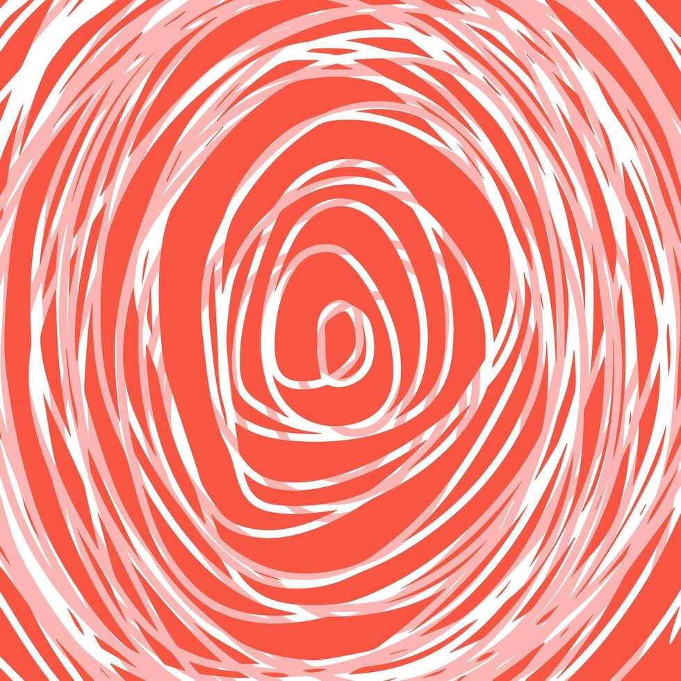 Abstract swirl white line on red background. Vector illustration