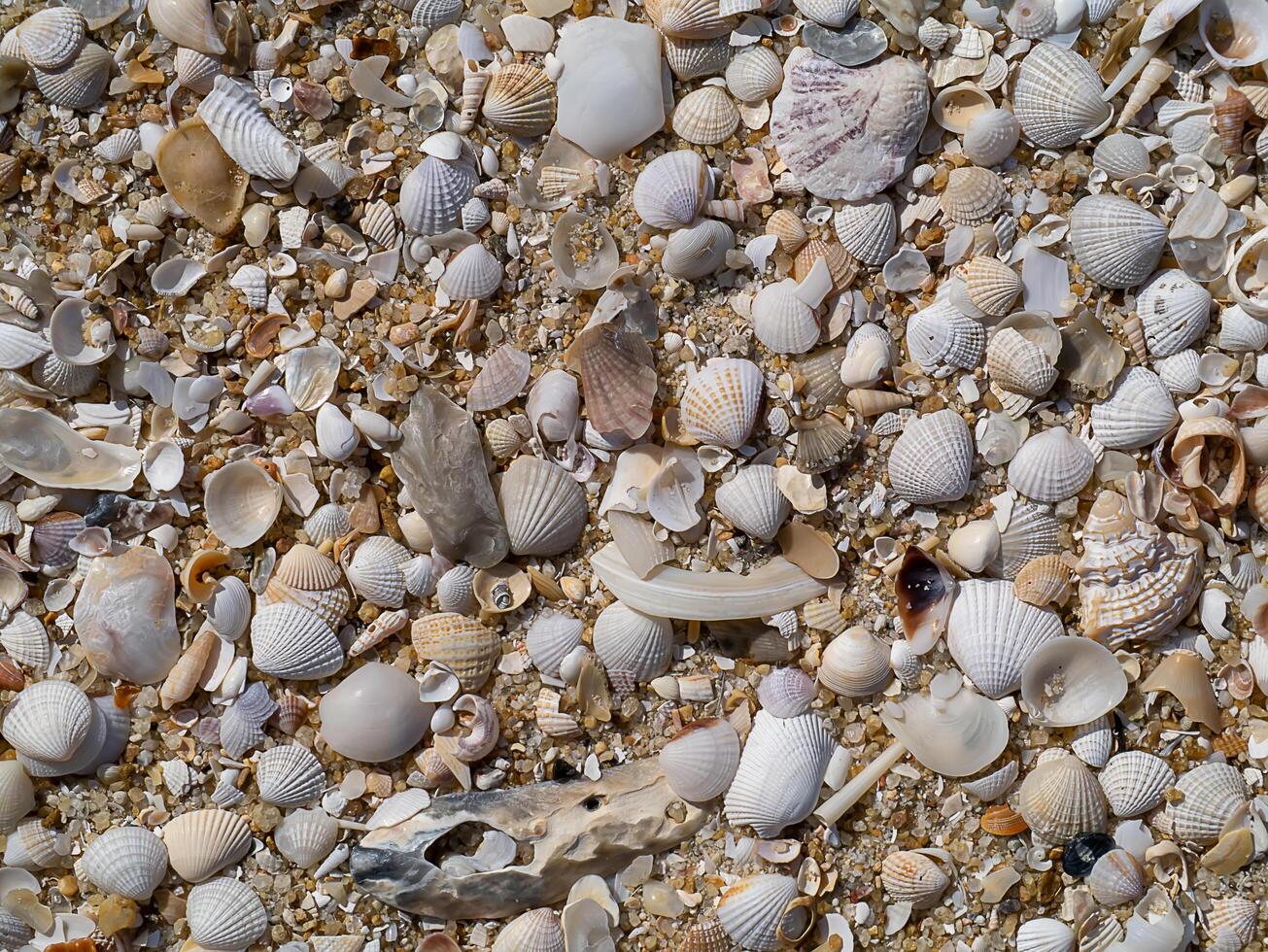 Shells on the beach photo