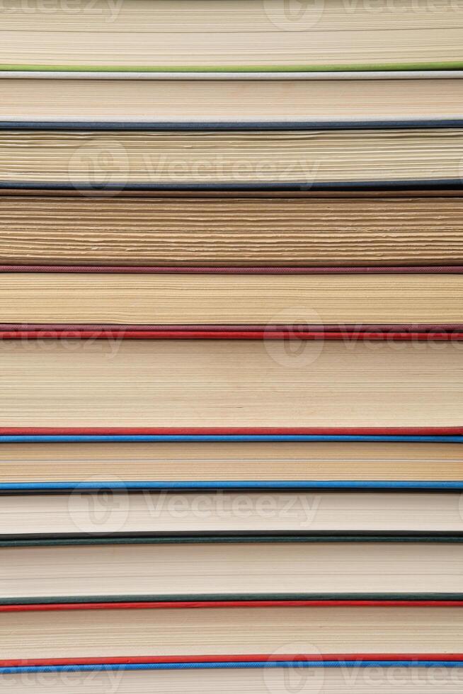 Stack of Old Library Books photo