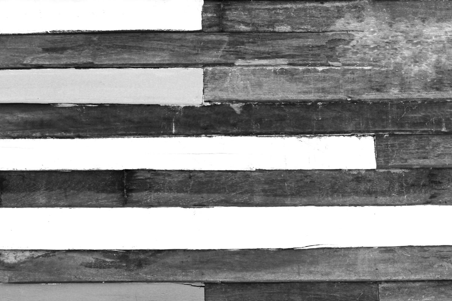 Rough wood panel frame or grunge wooden floor in black and white style. Background and Wallpaper concept photo