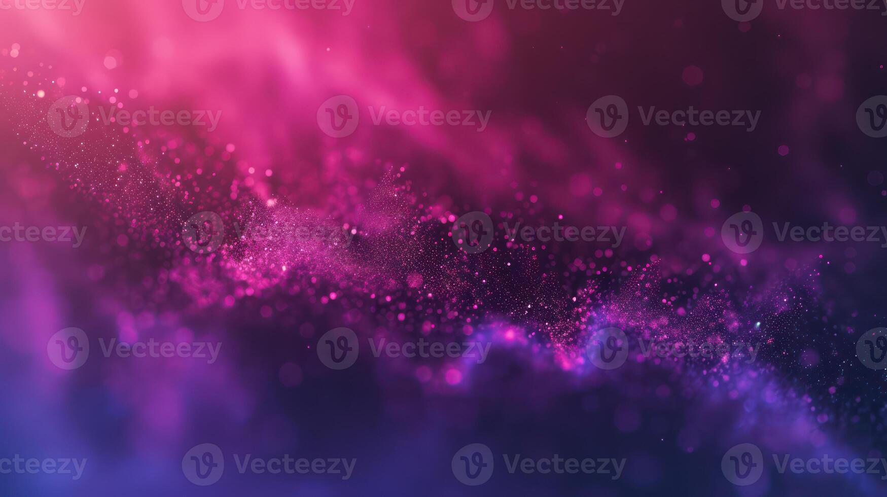 AI generated Vivid liquid glowing waves and shiny particles abstract background. Generative AI photo