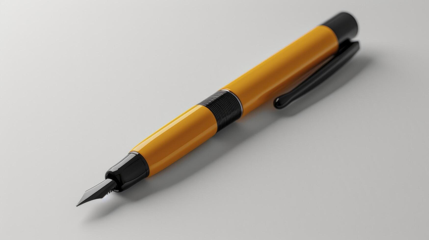 AI generated writing pen mockup photo