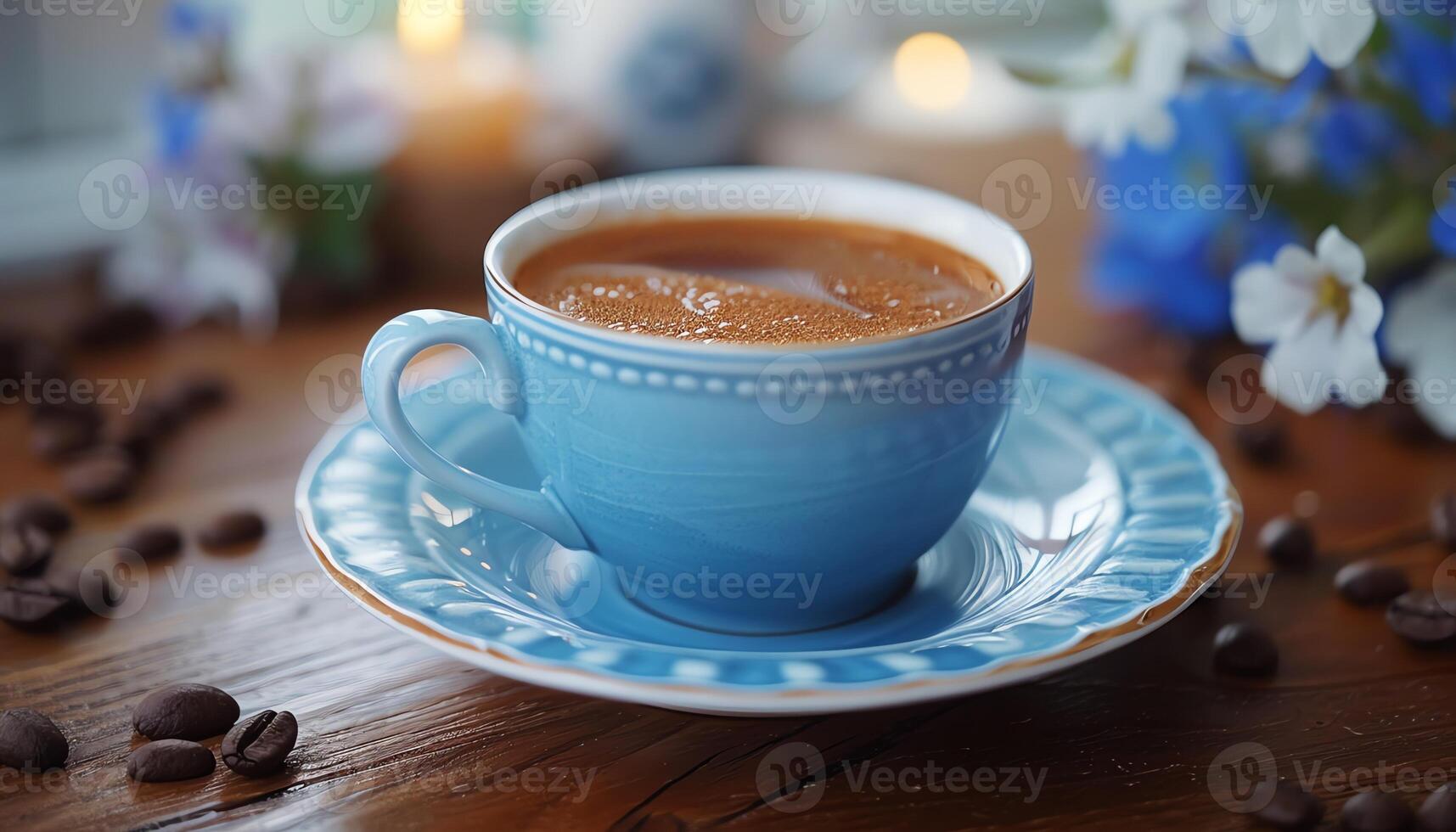 AI generated Coffee background image photo