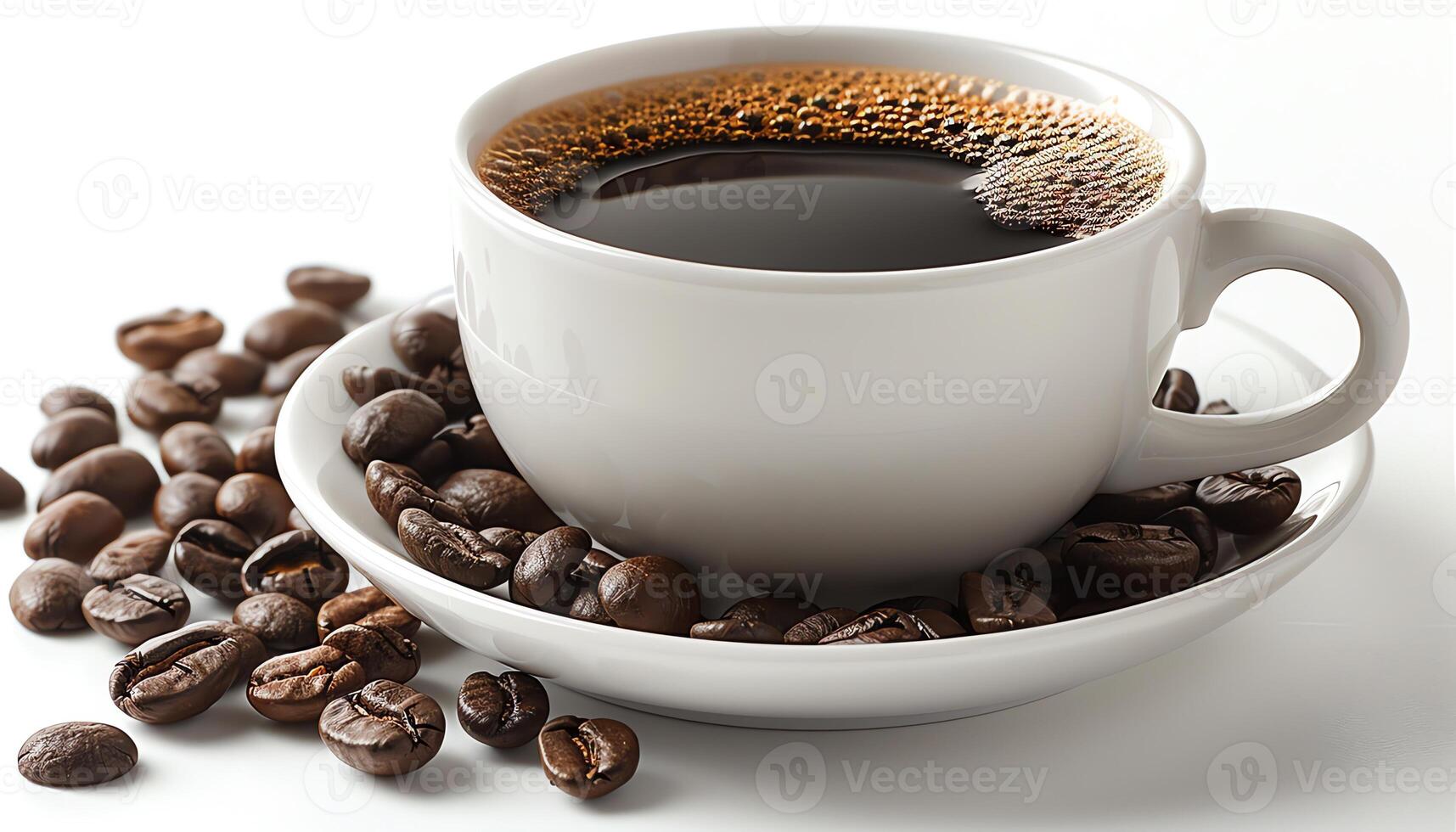 AI generated Coffee background image photo