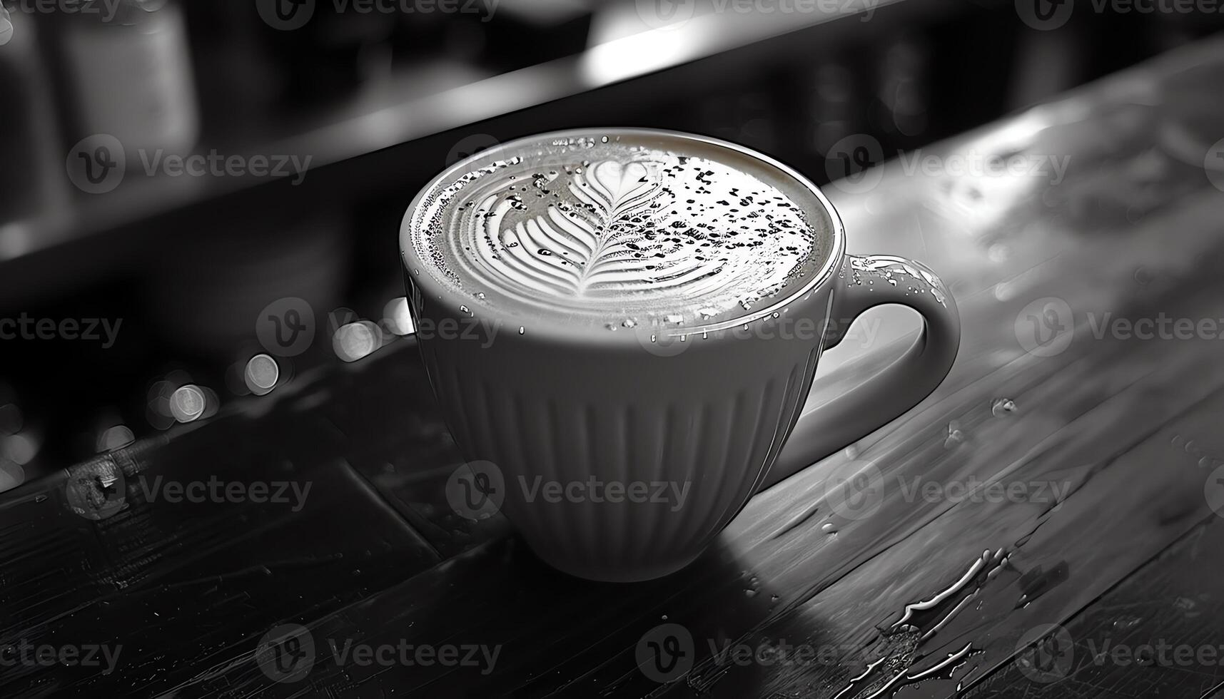 AI generated Coffee background image photo