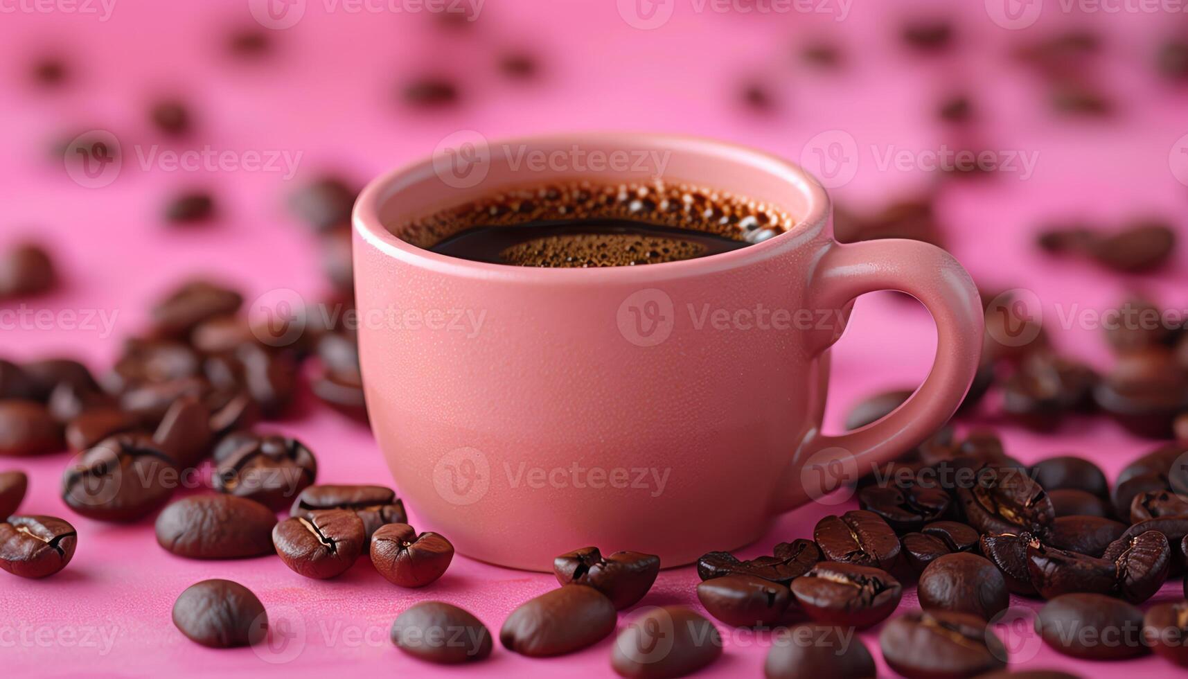 AI generated Coffee background image photo