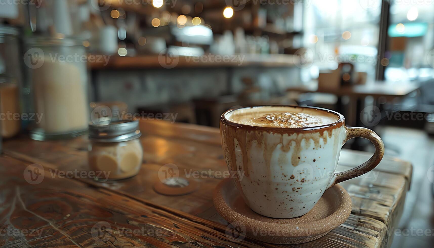 AI generated Coffee background image photo