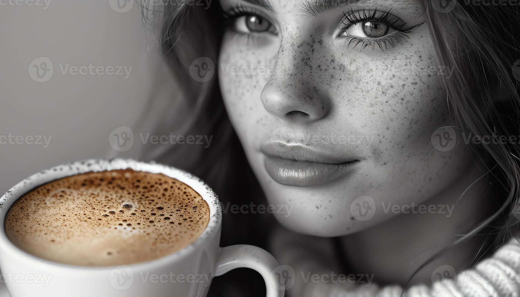 AI generated Coffee background image photo