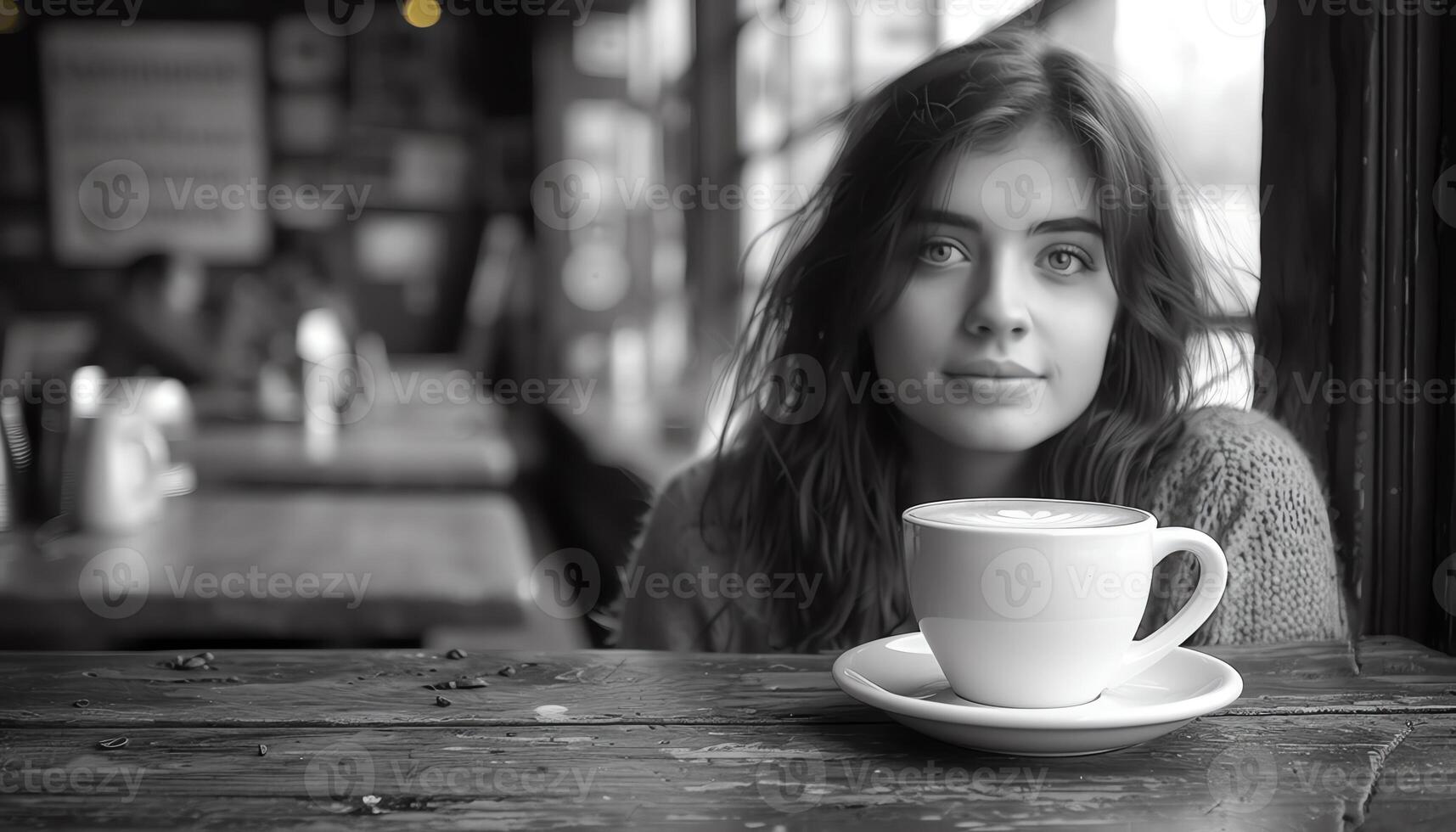 AI generated Coffee background image photo