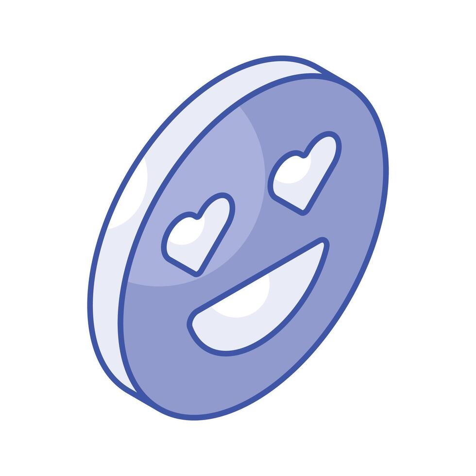 great Love emoji, smile vector icon 40160030 Vector Art at