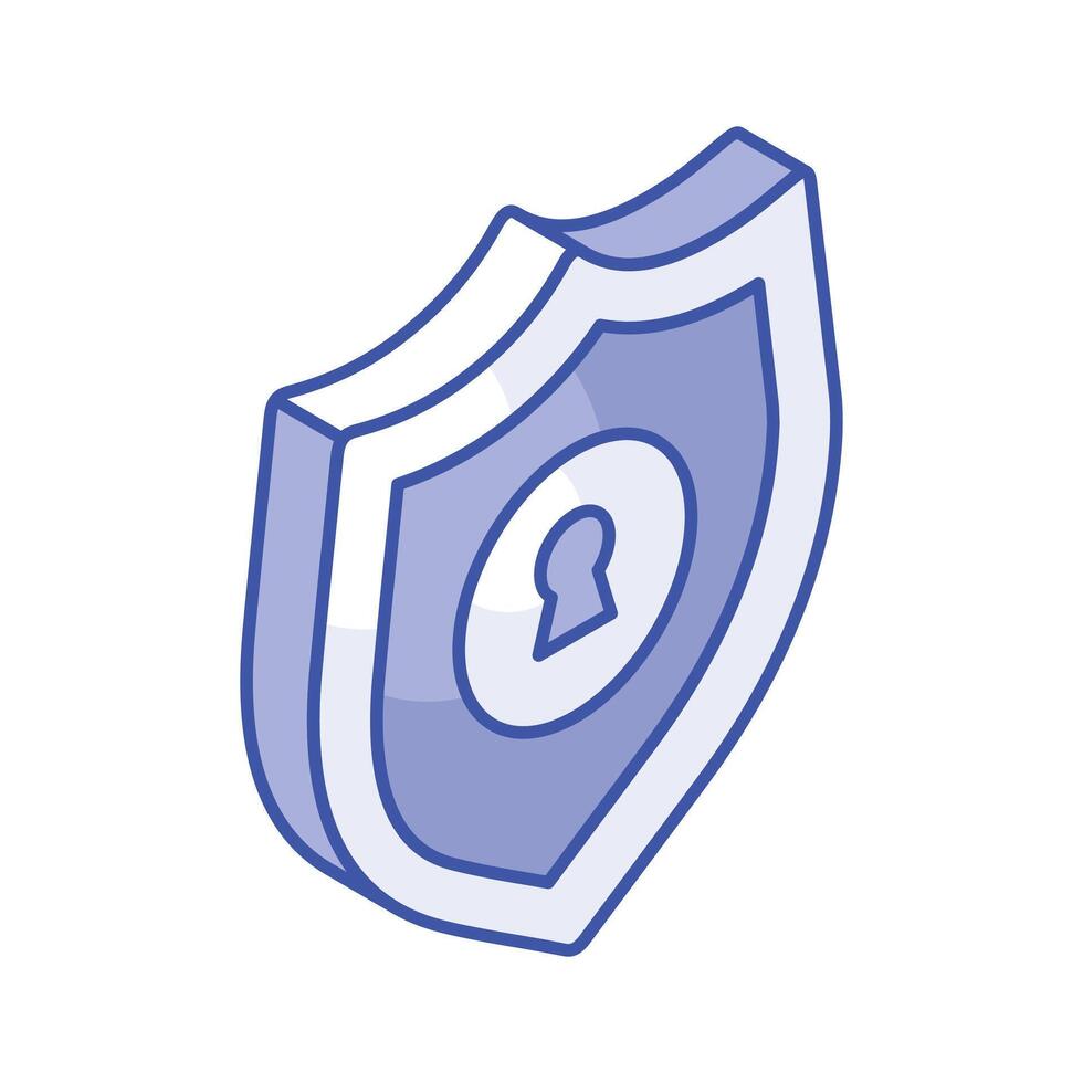 Star inside protection shield vector design of security shield