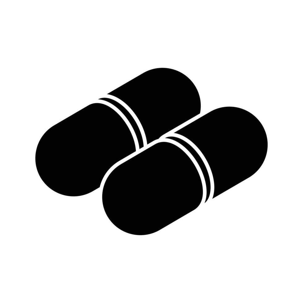 Trendy isometric vector of capsules, antibiotic capsules, icon of medical drugs