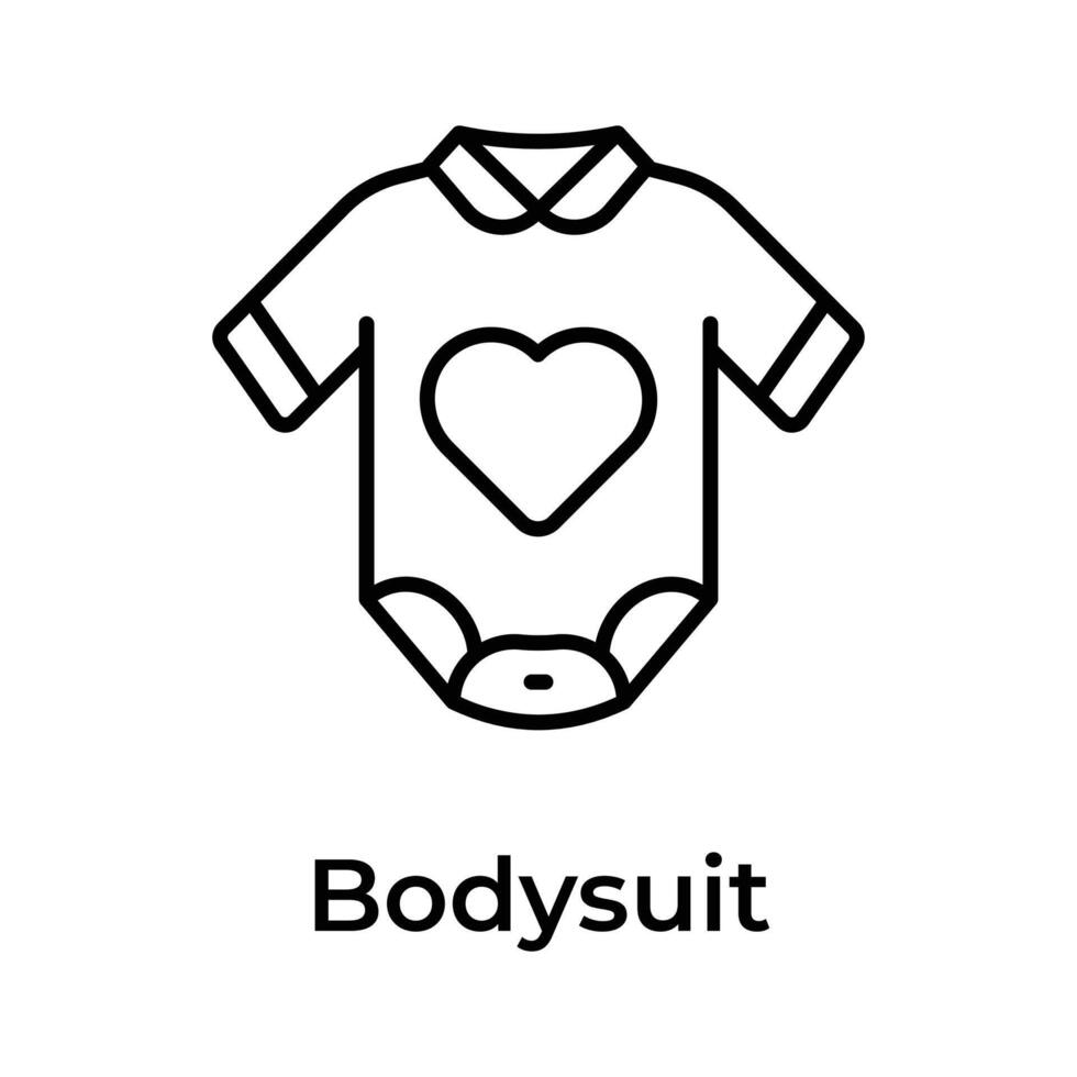 Have a look at this amazing icon of baby suit in trendy style vector