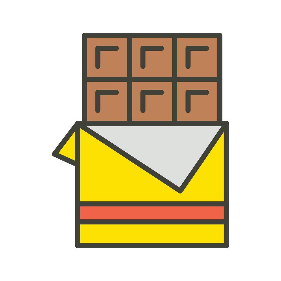 A bar of chocolate, premium vector of chocolate bar vector design