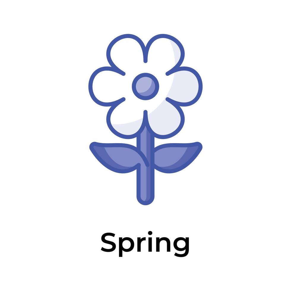 Icon of flower in trendy design style, concept vector of spring festival