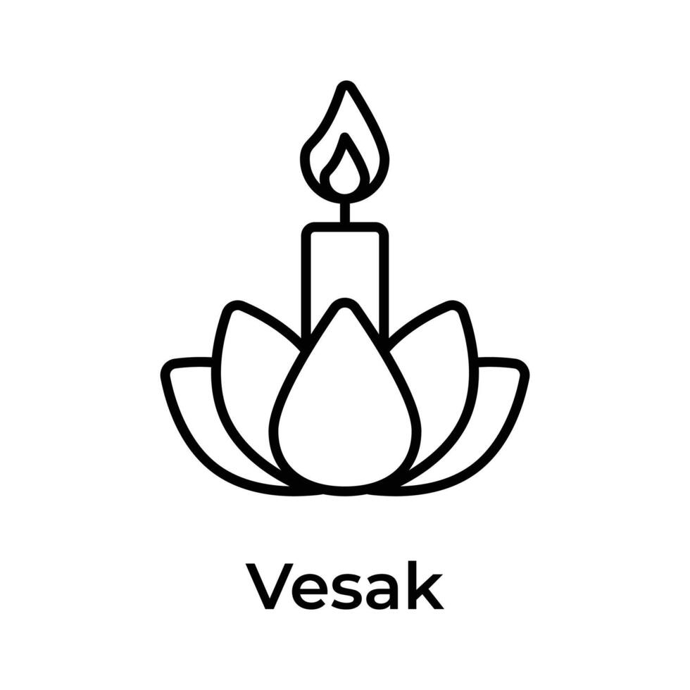 obtener tu sostener en esta hermosamente diseñado vesak icono, Listo para prima utilizar vector