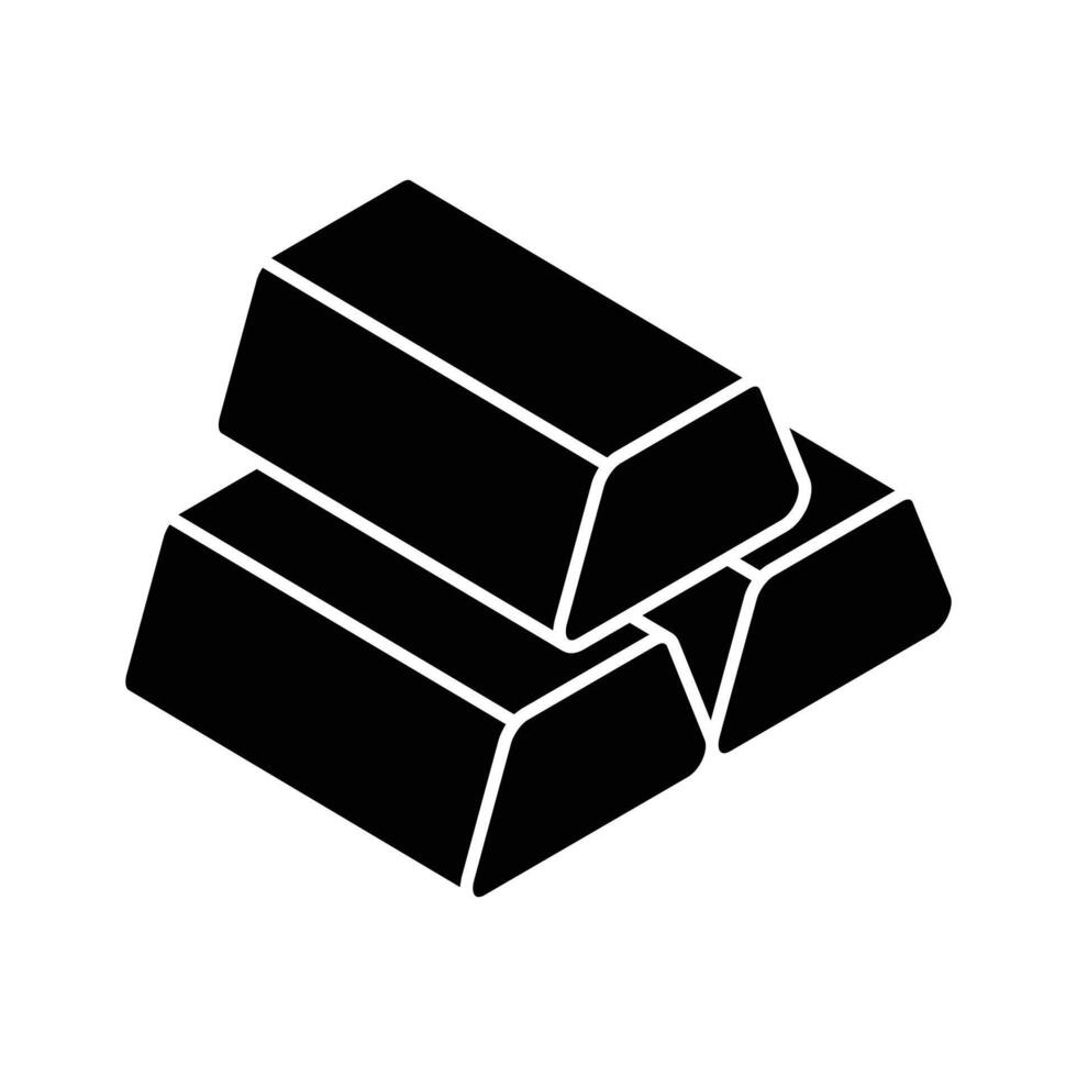 A captivating icon of gold bars, modern gold ingots vector design, finance related concept isometric icon