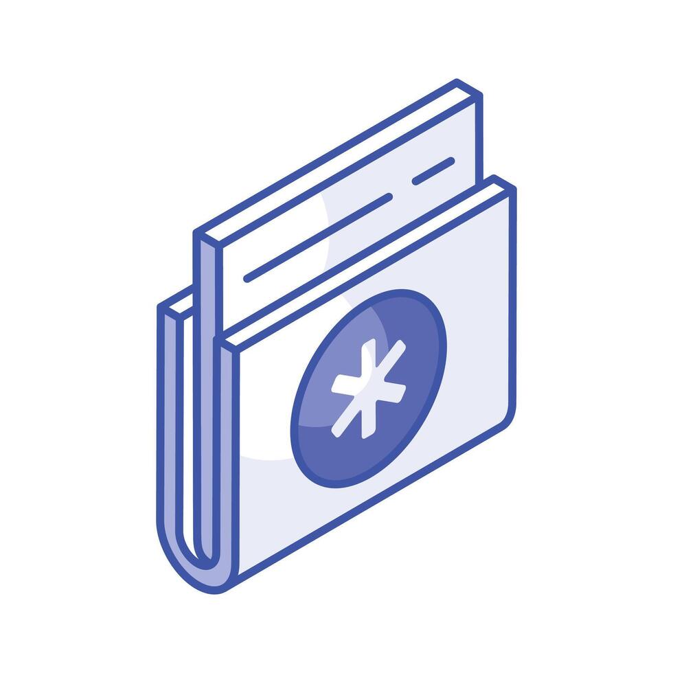 Have a look at this amazing icon of medical data, isometric vector of patient medical record