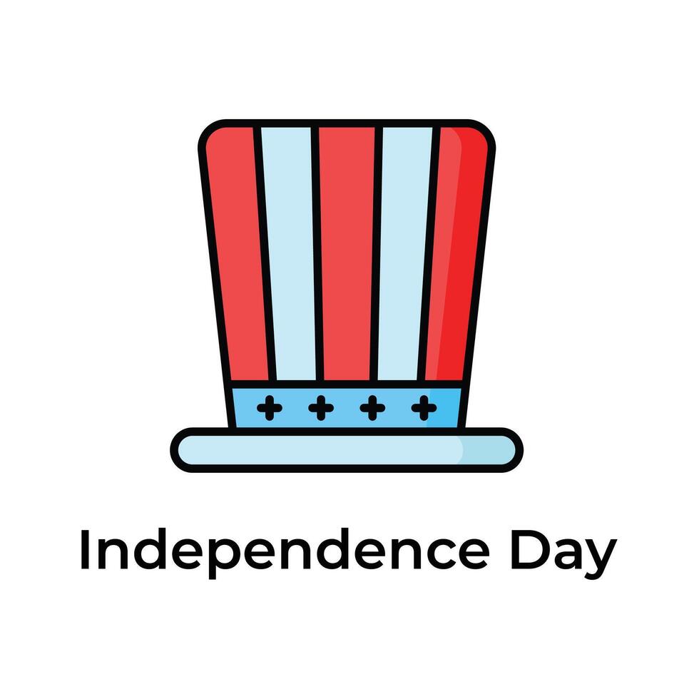 Get your hold on this creative america independence day icon, editable design vector