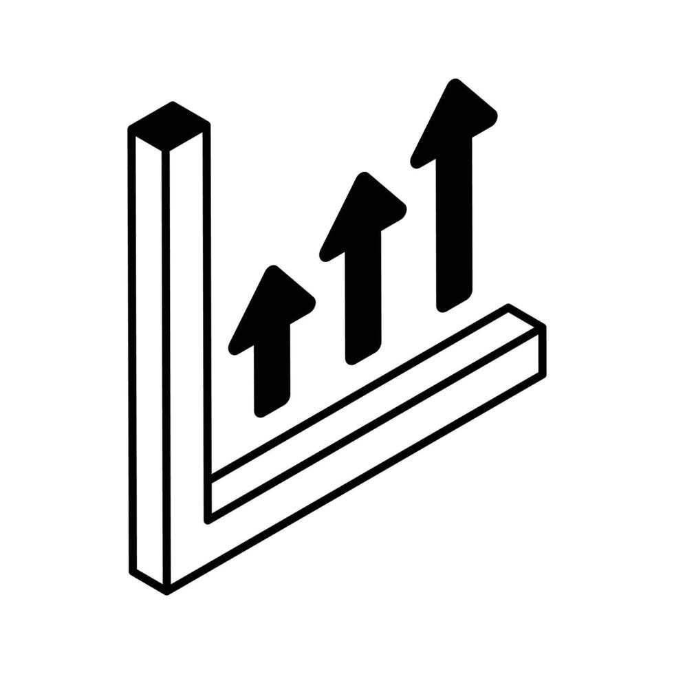 crecimiento gráfico representando vector diseño de negocio análisis, arriba para prima utilizar