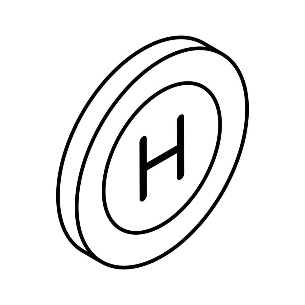 An amazing icon of Hospital sign in modern isometric style, ready for premium use vector