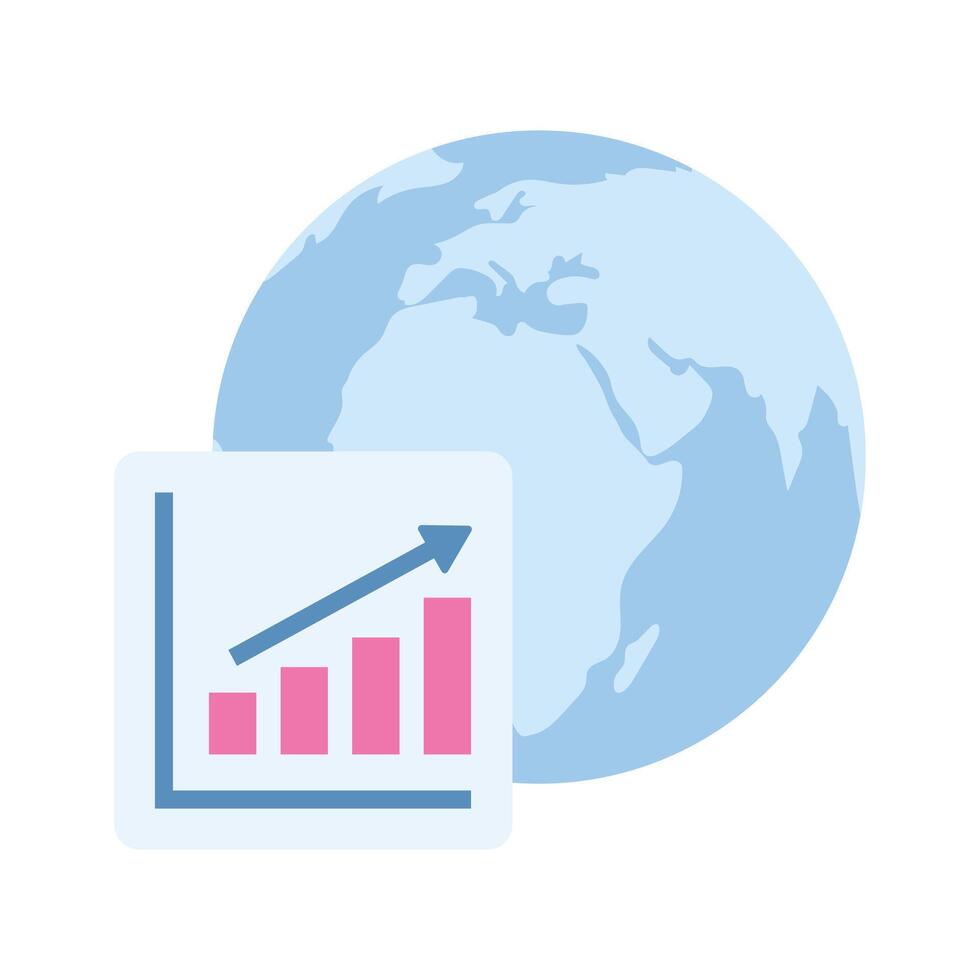 Global progress, global economy growth vector design, up for premium use