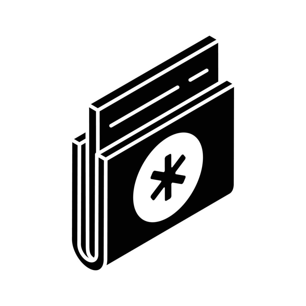 Have a look at this amazing icon of medical data, isometric vector of patient medical record