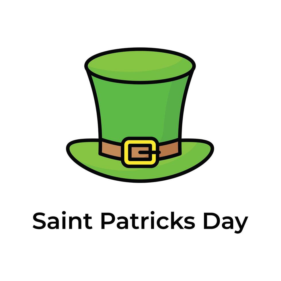 Creative and unique icon of st patrick day in modern design style vector