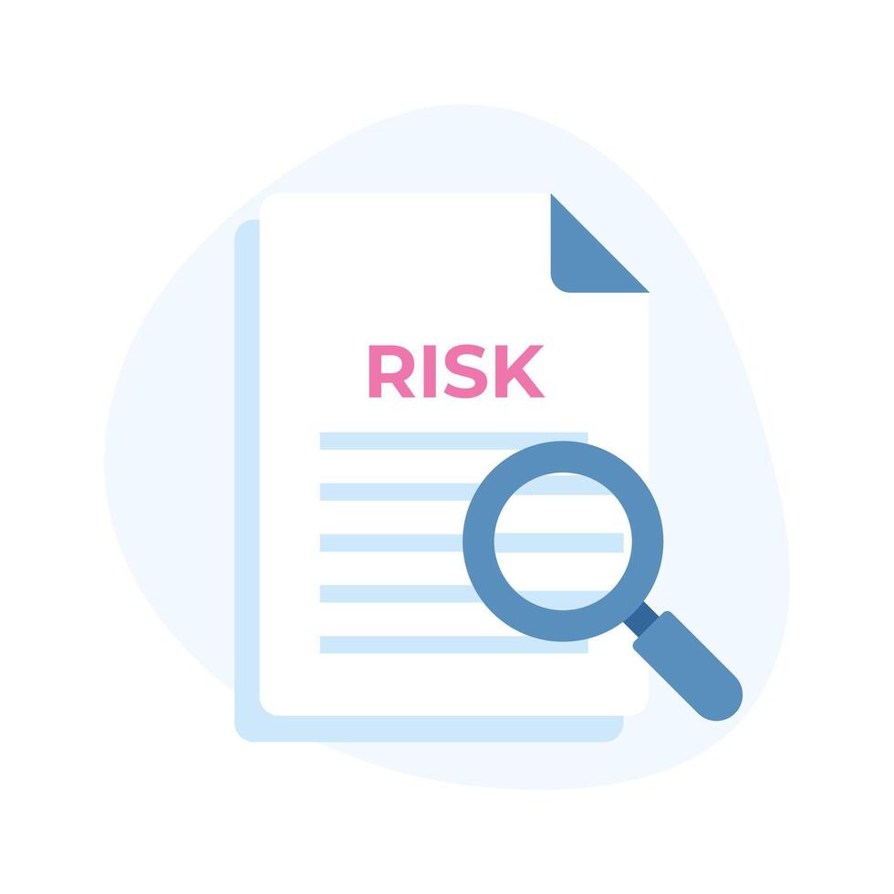 Get this amazing icon of risk assessment, risk management vector design