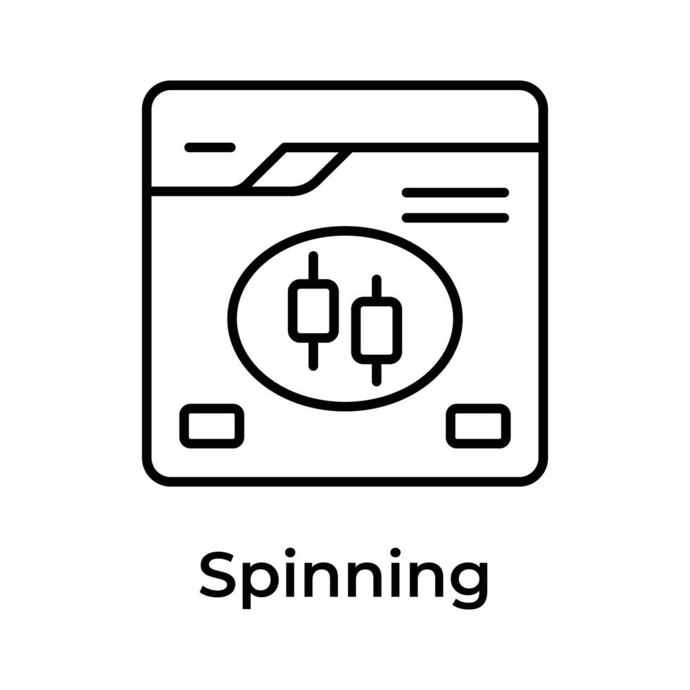 An amazing spinning top icon, online business and finance, trading concept vector