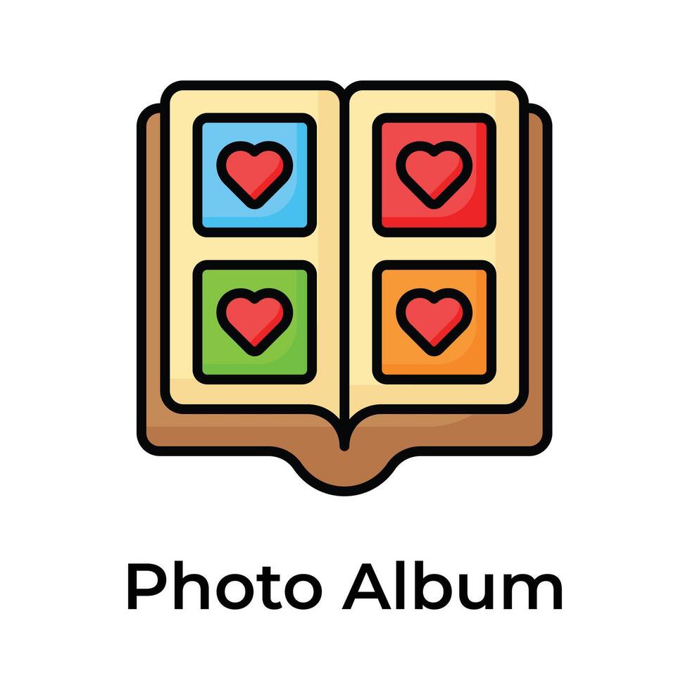 Have a look at this carefully designed photo album vector design