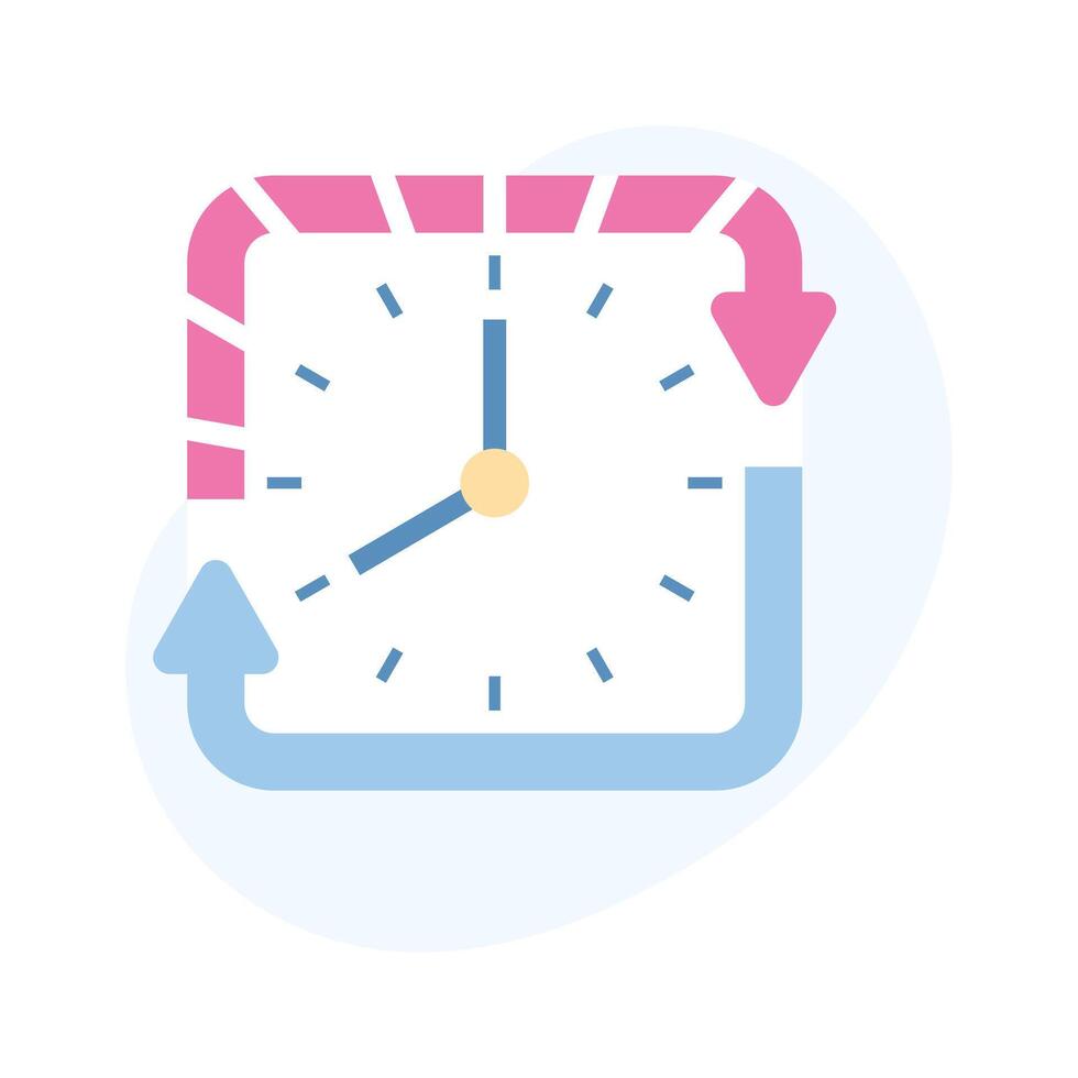 visualmente Perfecto icono de fecha límite en plano diseño estilo vector