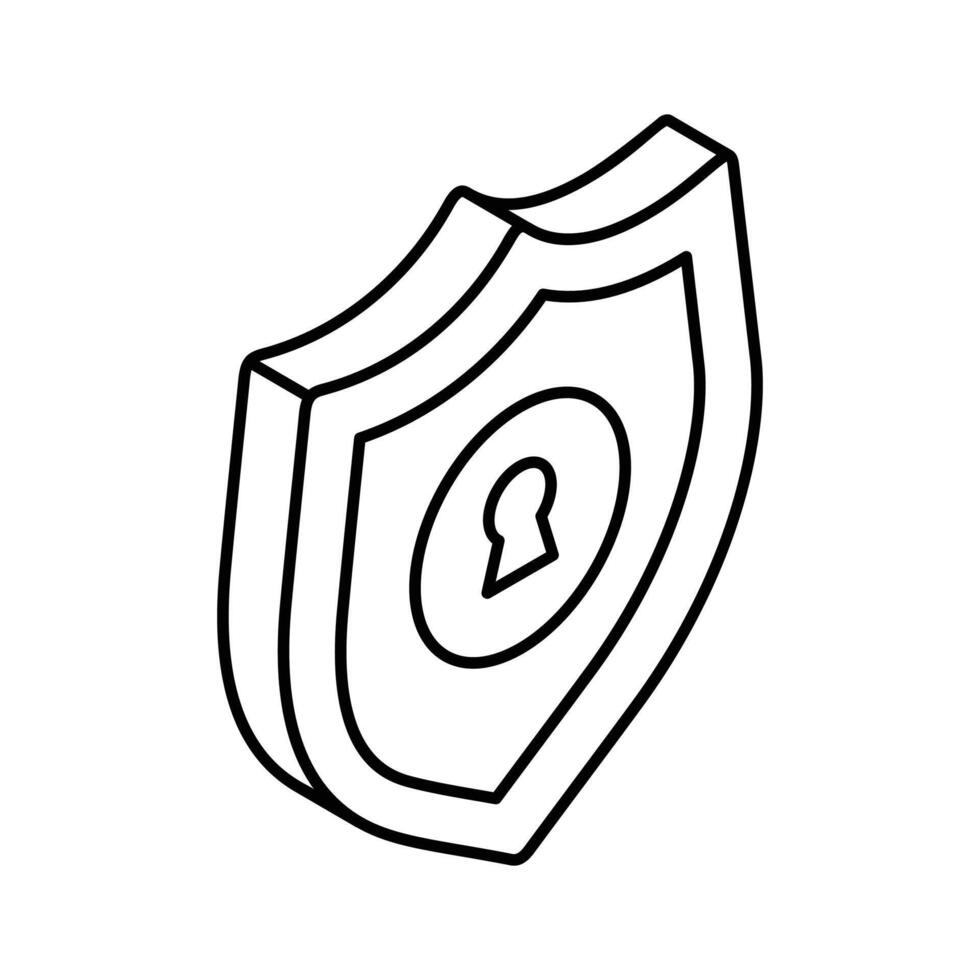 Star inside protection shield vector design of security shield