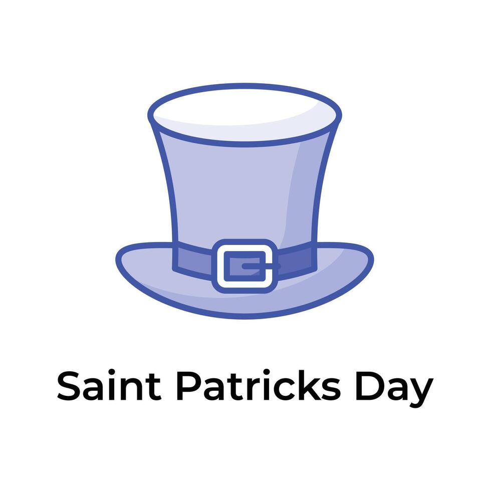 Creative and unique icon of st patrick day in modern design style vector