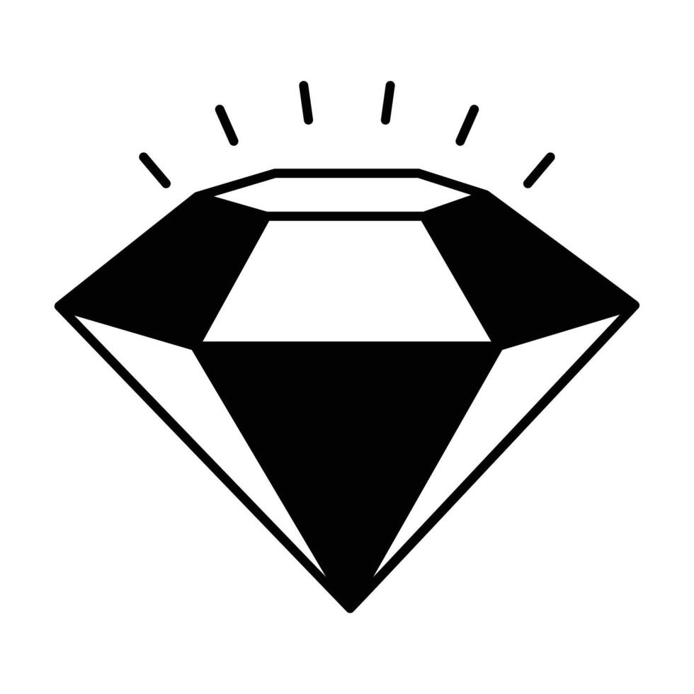 obtener esta de moda isométrica icono de diamante, precioso piedra preciosa vector