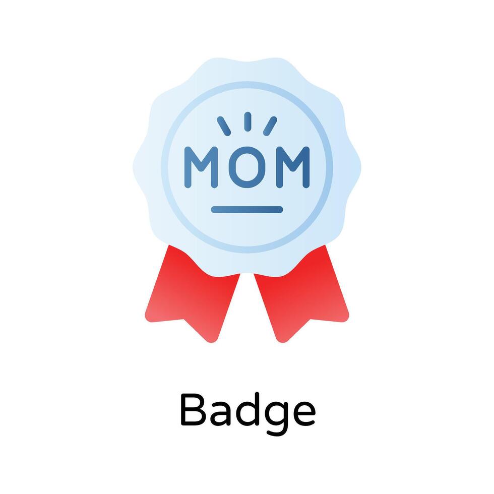 Best mom award vector design, mothers day badge icon