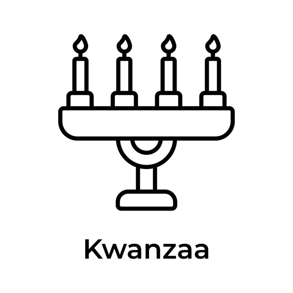 contento kwanzaa, kwanzaa día creativo icono, Listo a utilizar y descargar vector