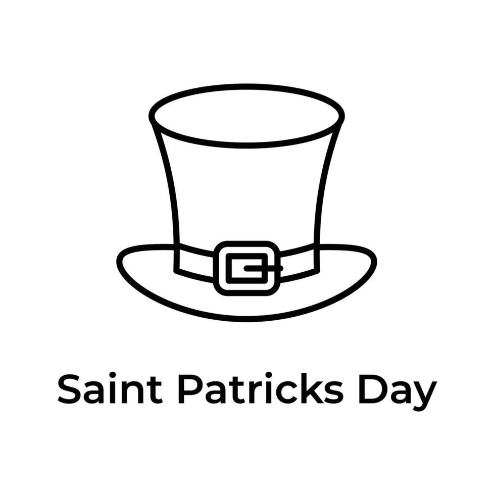 Creative and unique icon of st patrick day in modern design style vector