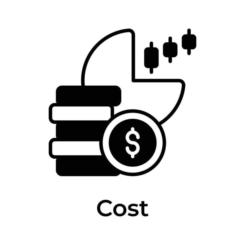 Trading cost vector design, ready to use and download icon