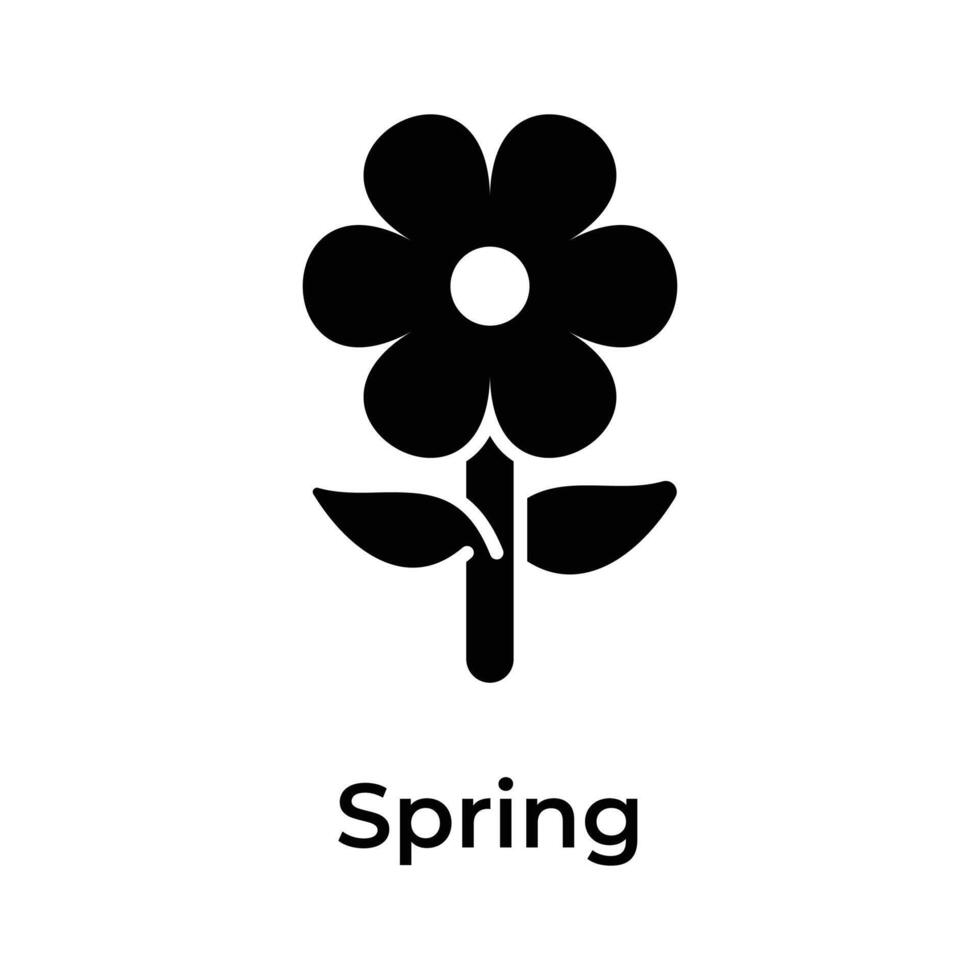 Icon of flower in trendy design style, concept vector of spring festival