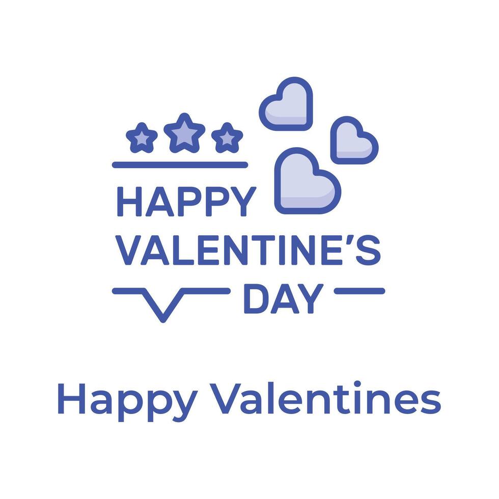 Premium icon of happy valentine day, editable vector design