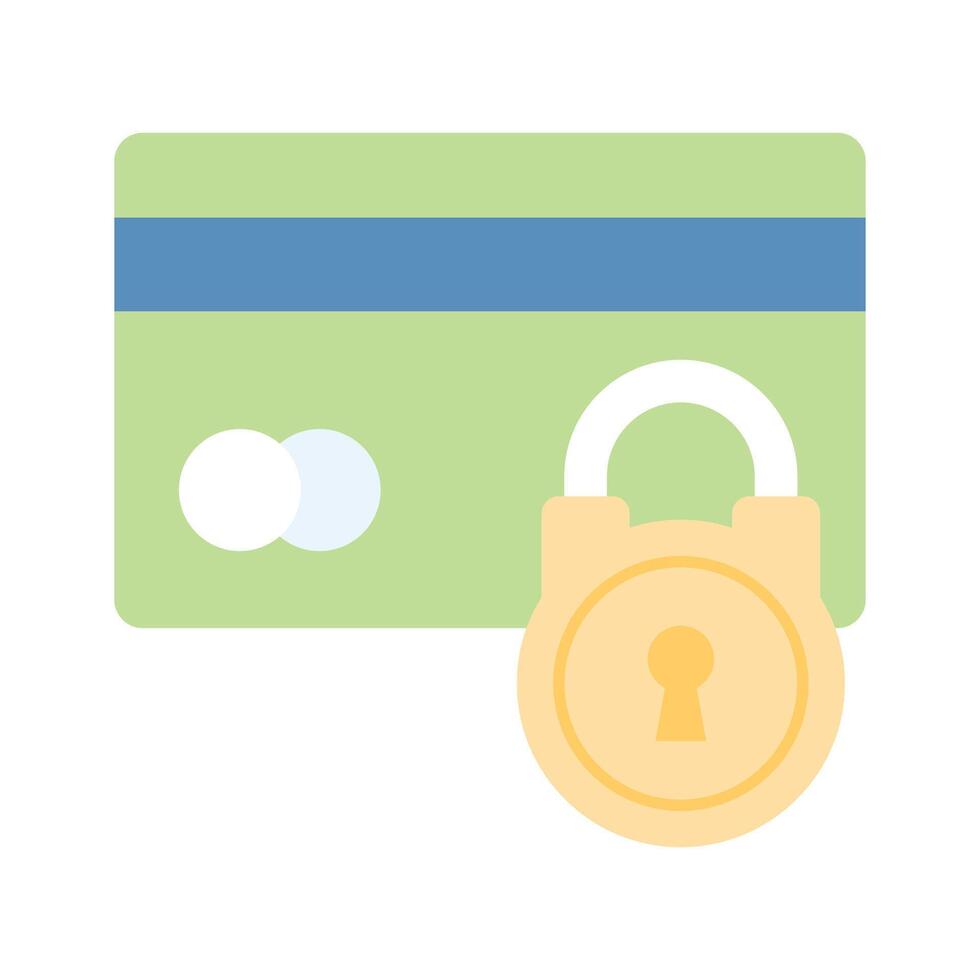 tener un Mira a esta increíble crédito tarjeta seguridad icono en plano estilo vector