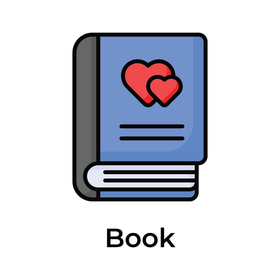 Take a look at this amazing icon of book in modern design style vector